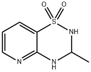 2H-Pyrido[2,3-e]-1,2,4-thiadiazine,3,4-dihydro-3-methyl-,1,1-dioxide(9CI) 结构式
