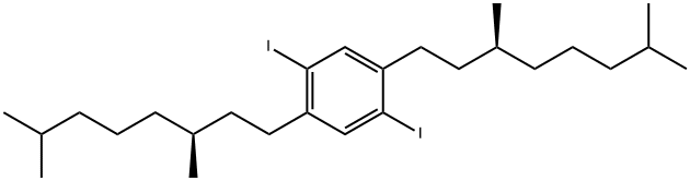 1,4-双(3,7-二甲基辛基)-2,5-二碘代苯,211809-84-6,结构式