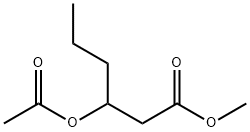 methyl 3-acetoxyhexanoate 结构式