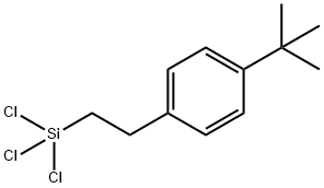 对(叔丁基)苯基乙基三氯硅烷, 211925-40-5, 结构式