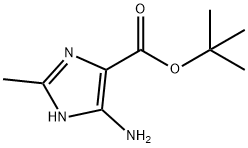 1H-Imidazole-4-carboxylicacid,5-amino-2-methyl-,1,1-dimethylethylester 化学構造式