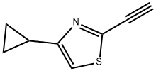 Thiazole, 4-cyclopropyl-2-ethynyl- (9CI) Struktur