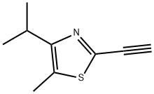 Thiazole, 2-ethynyl-5-methyl-4-(1-methylethyl)- (9CI) 结构式