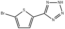 5-(5-溴-2-噻吩基)-1H-四唑 结构式