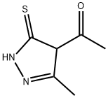 Ethanone, 1-(4,5-dihydro-3-methyl-5-thioxo-1H-pyrazol-4-yl)- (9CI) 结构式