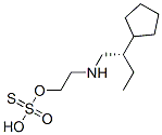 Thiosulfuric acid hydrogen S-[2-[(2-cyclopentylbutyl)amino]ethyl] ester 结构式