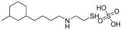 2-[4-(3-Methylcyclohexyl)butyl]aminoethanethiol sulfate Structure