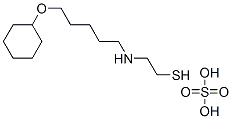 2-[[5-(シクロヘキシルオキシ)ペンチル]アミノ]エタンチオールスルファート 化学構造式
