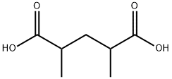 2,4-ジメチルペンタン二酸 化学構造式