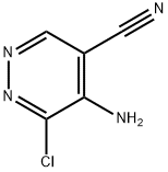 4-Pyridazinecarbonitrile,  5-amino-6-chloro- 化学構造式