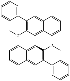 S-2,2'-DIMETHOXY-3,3'-DIPHENYL-1,1'-BINAPHTHALENE,212191-84-9,结构式