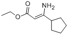 3-AMINO-3-CYCLOPENTYL-2-PROPENOIC ACID ETHYL ESTER Structure