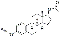 Ethynylestradiol 17-Acetate 化学構造式