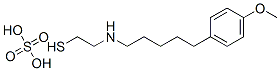 2-[5-(p-メトキシフェニル)ペンチル]アミノエタンチオールスルファート 化学構造式