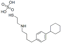 2-[4-(p-Cyclohexylphenyl)butyl]aminoethanethiol sulfate,21224-64-6,结构式