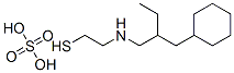 2-[[2-(シクロヘキシルメチル)ブチル]アミノ]エタンチオールスルファート 化学構造式