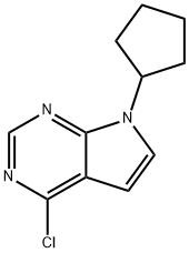 4-CHLORO-7-CYCLOPENTYL-7H-PYRROLO[2,3-D]PYRIMIDINE,212268-44-5,结构式
