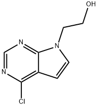 2-(4-CHLORO-7H-PYRROLO[2,3-D]PYRIMIDIN-7-YL)ETHANOL 结构式