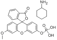 3-O-METHYLFLUORESCEIN PHOSPHATE CYCLOHEXYLAMMONIUM SALT Struktur