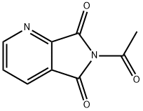 5H-Pyrrolo[3,4-b]pyridine-5,7(6H)-dione,  6-acetyl- 化学構造式