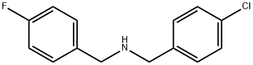 N-(4-氯苄基)-4-氟苄基胺 结构式