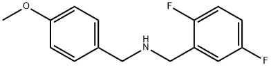 (2,5-ジフルオロベンジル)(4-メトキシベンジル)アミン HYDROBROMIDE 化学構造式