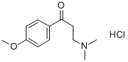 1-(4-甲氧基苯基)-3-二甲氨基-1-丙酮盐酸盐 结构式