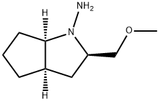 Cyclopenta[b]pyrrol-1(2H)-amine, hexahydro-2-(methoxymethyl)-, (2R,3aR,6aR)- (9CI),212504-20-6,结构式