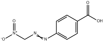 Benzoic acid, 4-[(nitromethyl)azo]- (9CI) 结构式