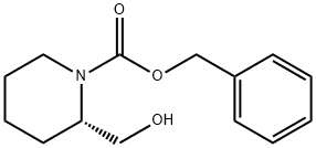1-Piperidinecarboxylic acid, 2-(hydroxyMethyl)-, phenylMethyl ester, (2S)- 结构式