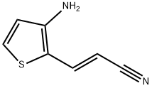 2-Propenenitrile,3-(3-amino-2-thienyl)-,(2E)-(9CI) 结构式