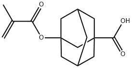 1-Carboxy-3-MethacryloyloxyadaMantane, 212580-10-4, 结构式