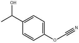 Cyanic acid, 4-(1-hydroxyethyl)phenyl ester (9CI) 结构式