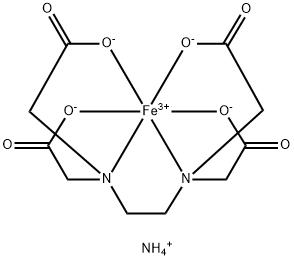 Ferric ammonium EDTA Struktur