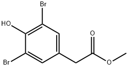METHYL-3,5-DIBROMO-4-HYDROXYPHENYLACETATE Struktur