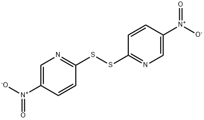 2,2'-ジチオビス(5-ニトロピリジン) 化学構造式