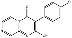 3-(p-Chlorophenyl)-2-hydroxy-4H-pyrazino[1,2-a]pyrimidin-4-one Struktur