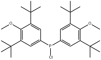 二(3,5-二叔丁基-4-甲氧基苯基)氯化膦,212713-08-1,结构式