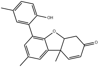 21272-73-1 4a,9b-Dihydro-6-(2-hydroxy-5-methylphenyl)-8,9b-dimethyldibenzofuran-3(4H)-one