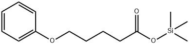 5-フェノキシ吉草酸トリメチルシリル 化学構造式