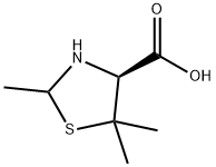 (4S,2RS)-2,5,5-三甲基噻唑啉-4-羧酸, 212755-85-6, 结构式