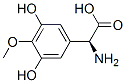 Benzeneacetic acid, alpha-amino-3,5-dihydroxy-4-methoxy-, (alphaS)- (9CI) 结构式