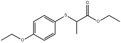 2-[(4-ETHOXYPHENYL)THIO]-PROPANOIC ACID ETHYL ESTER 结构式