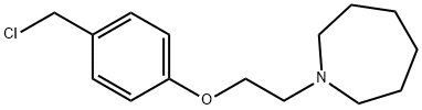 1-[2-[4-(Chloromethyl)phenoxy]ethyl]hexahydro-1H-azepine Structure
