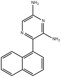 2,6-DIAMINO-3(1-NAPHTHALENYL)-PYRAZINE Structure