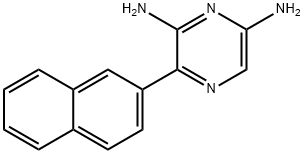 2,6-DIAMINO-3-(2-NAPHTHALENYL)-PYRAZINE 结构式