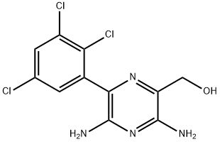 3,5-DIAMINO-6-(2,3,5-TRICHLOROPHENYL)-PYRAZINEMETHANOL 结构式