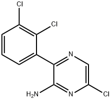 6-chloro-3-(2,3-dichlorophenyl)pyrazin-2-amine 结构式