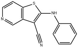 Thieno[3,2-c]pyridine-3-carbonitrile, 2-(phenylamino)- (9CI) Structure