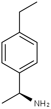 (AS)-4-乙基-A-甲基-苯甲胺 结构式